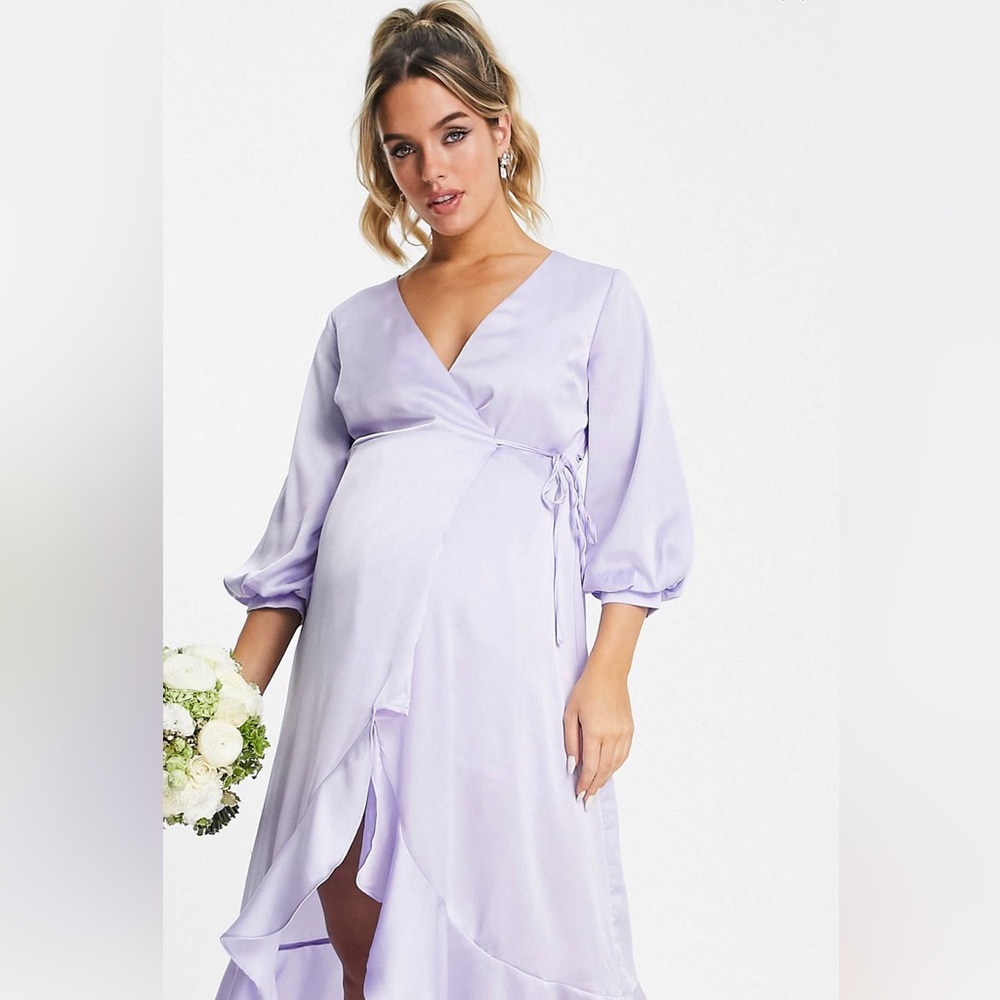 Maternity pink dress